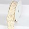 The Ribbon People Ivory and Gold Galaxy Wired Craft Ribbon 2" x 20 Yards
